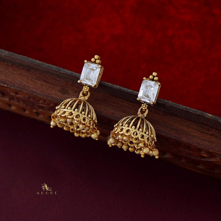Varenya Gold Ball Jhumka