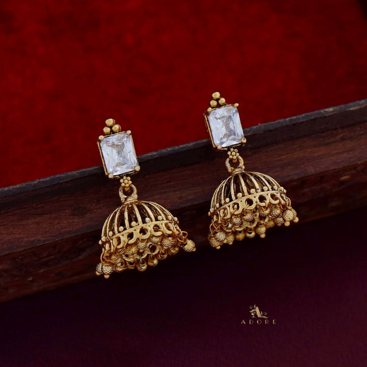 Varenya Gold Ball Jhumka