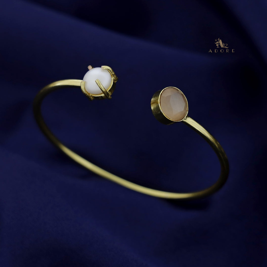 Bisiya Golden Glossy Pearl Bangle