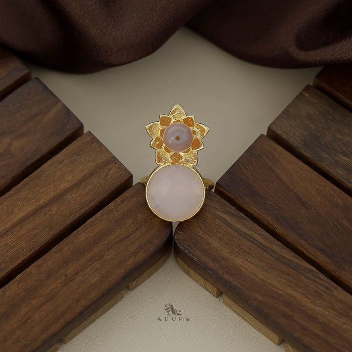 Ruhi Flower Pearl Ring