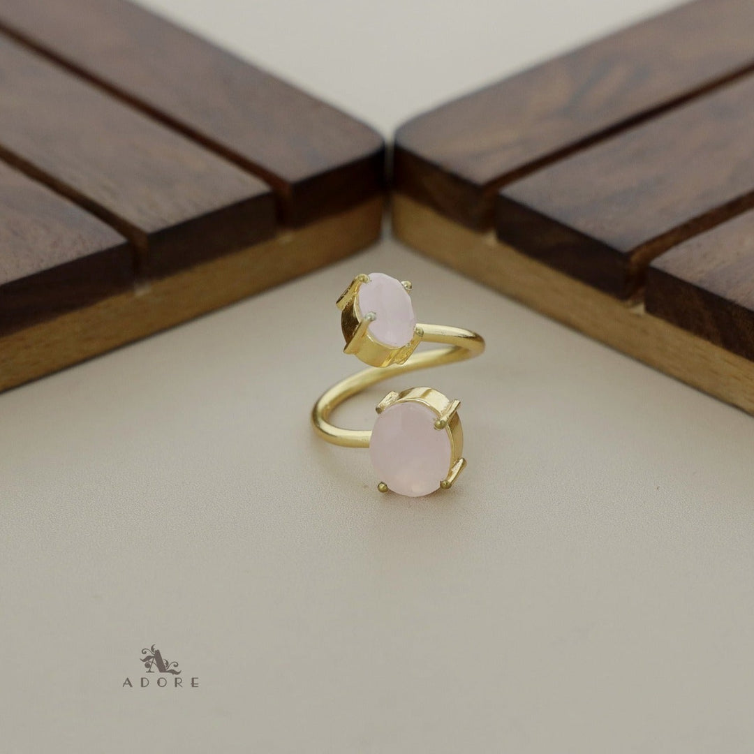 Glossy Dual Size Oval Ring