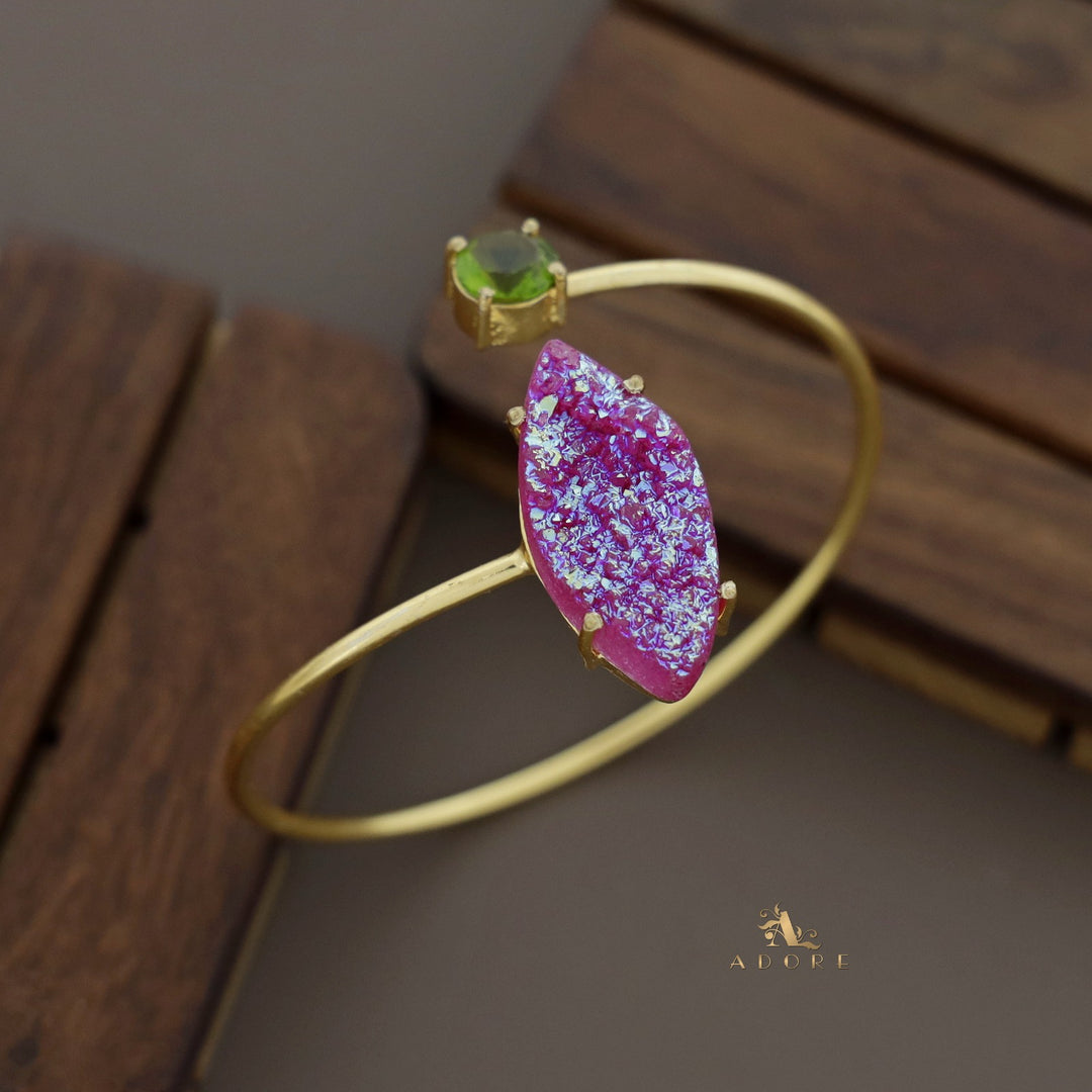 Glittery Multi Shaped Druzy Stone Bangles