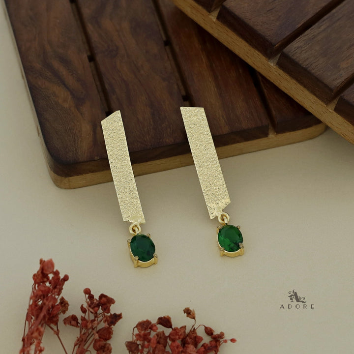 Hanita Glossy Oval Textured Earring