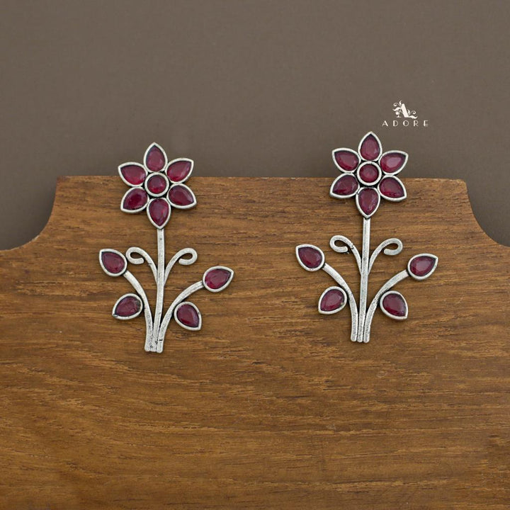 Melvirra Flower Glossy Earring