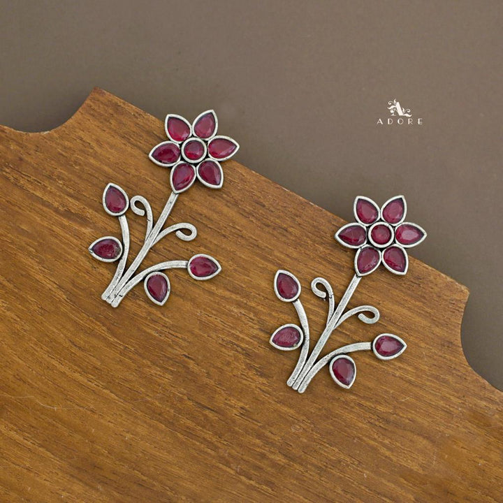 Melvirra Flower Glossy Earring