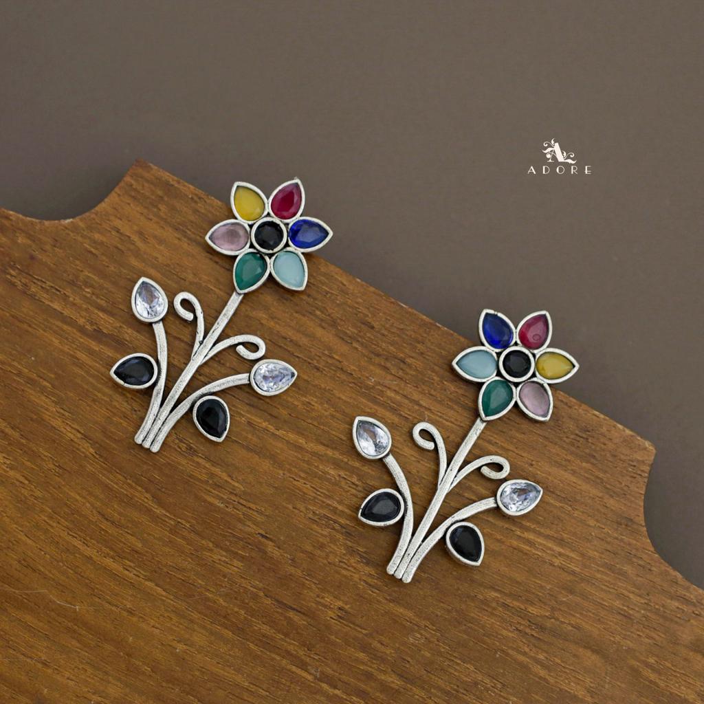 Melvirra Flower Glossy Earring