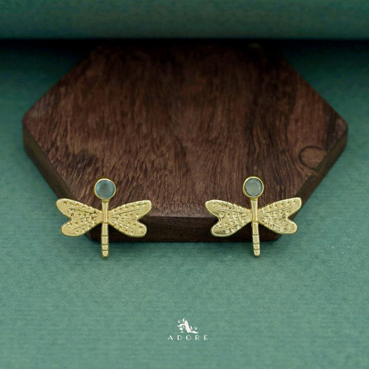 Golden Glossy Butterfly Earring