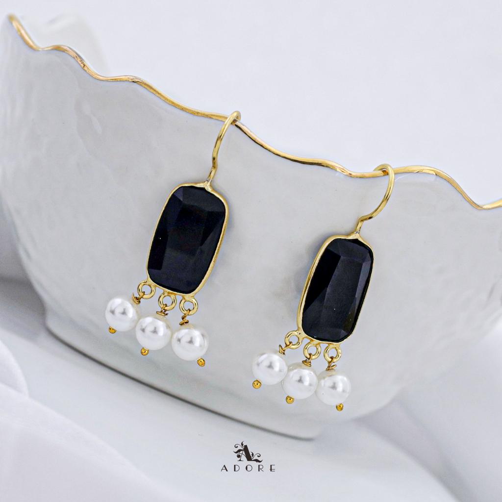 Tri Pearl Glossy Rectangle Drop