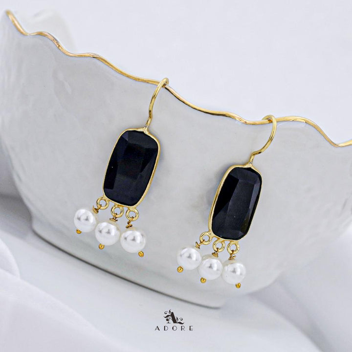 Tri Pearl Glossy Rectangle Drop