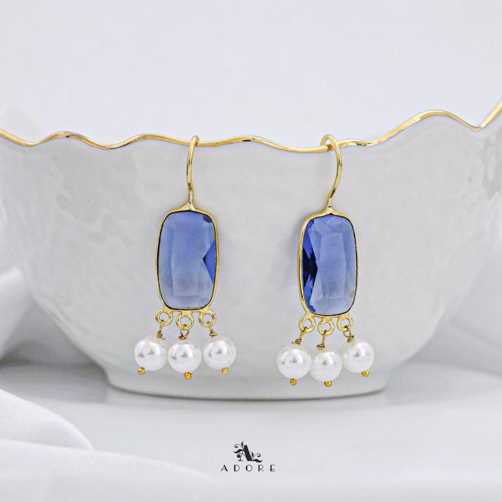 Tri Pearl Glossy Rectangle Drop