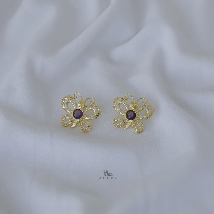 Glossy Amore Butterfly Earring