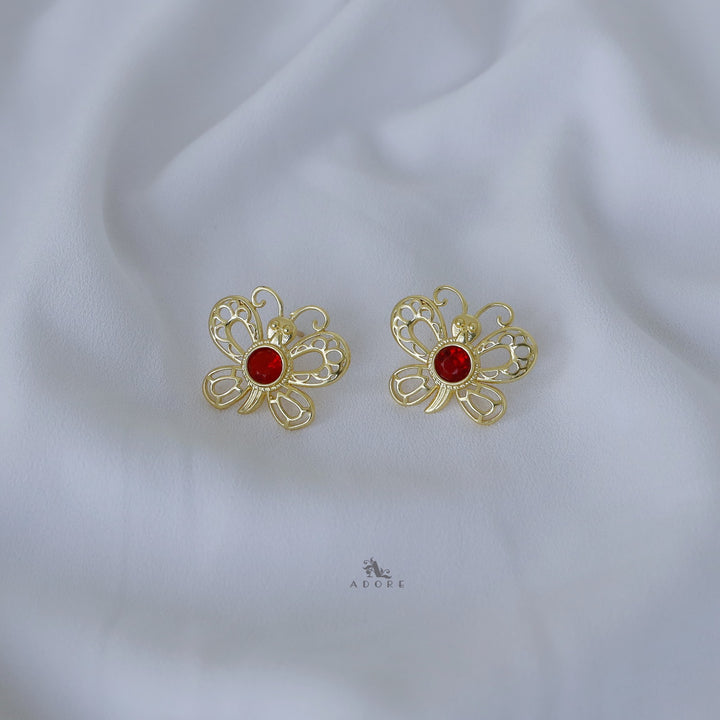 Glossy Amore Butterfly Earring