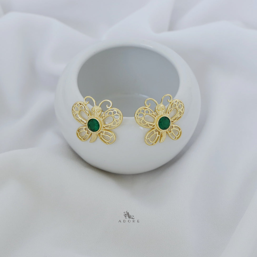 Glossy Amore Butterfly Earring