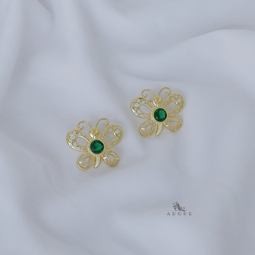 Glossy Amore Butterfly Earring