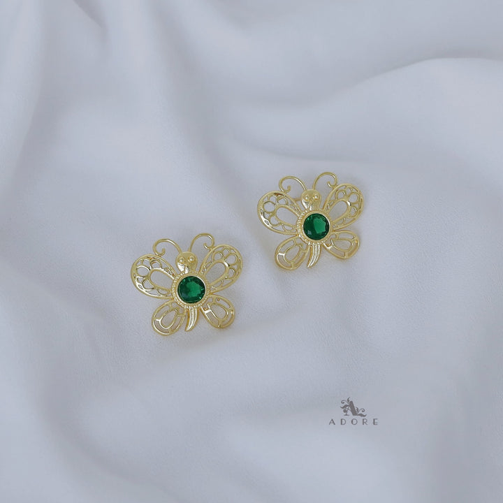 Glossy Amore Butterfly Earring