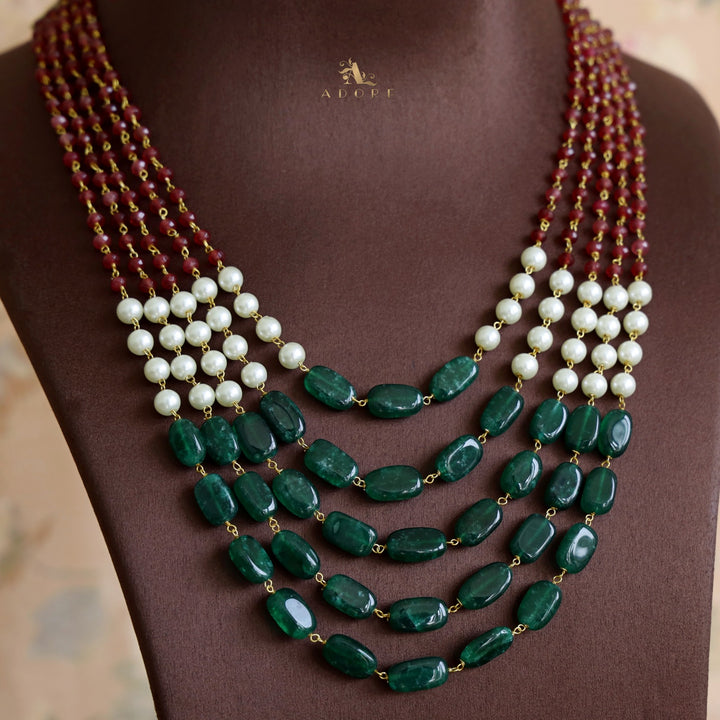 5 Layer Pearl Onyx Neckpiece