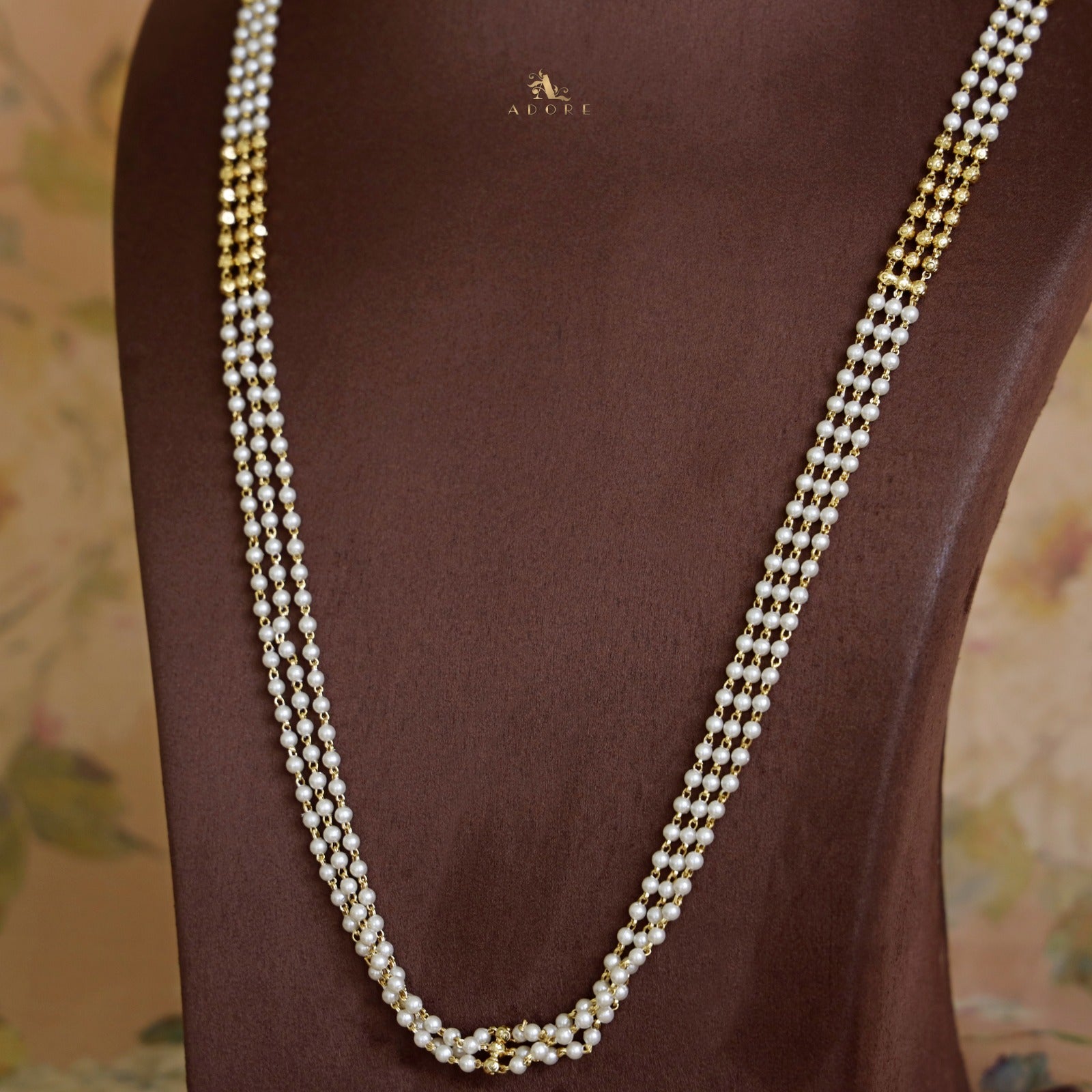 14KY 10MM - 5 Golden Pearl Station Necklace - Marthaler Jewelers Asheville  NC