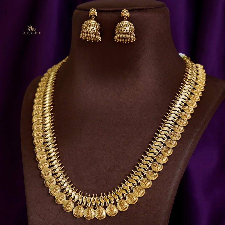 Agni Devi Coin Neckpiece With Earring