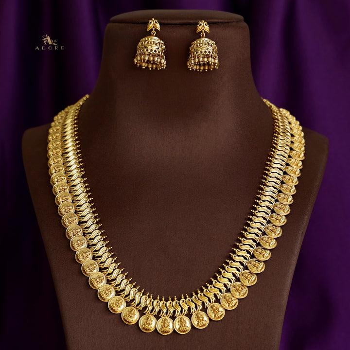 Agni Devi Coin Neckpiece With Earring