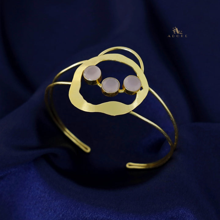 Tri Glossy Golden Vikruthika Bangle