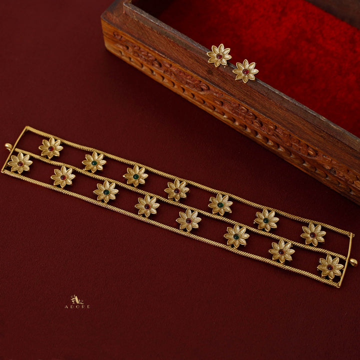 Padma 3 Layer Choker with Stud