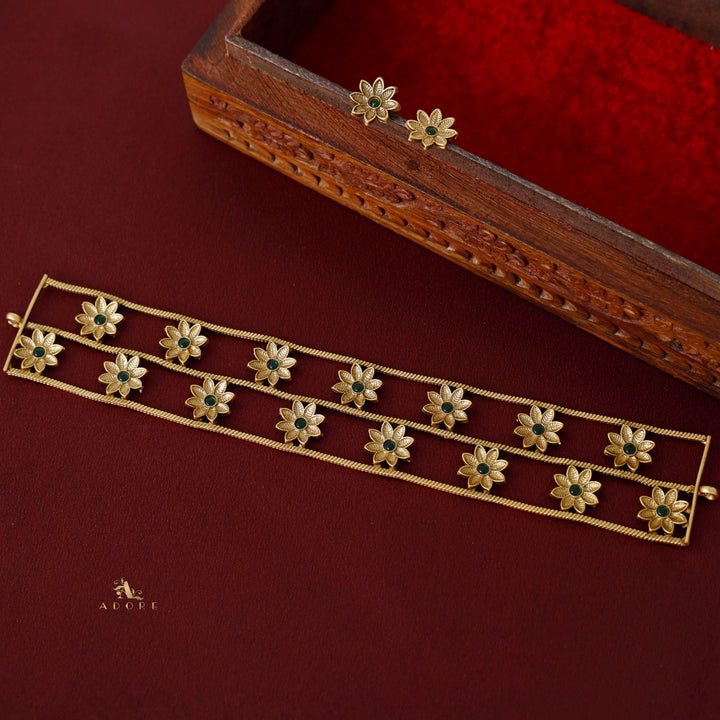 Padma 3 Layer Choker with Stud