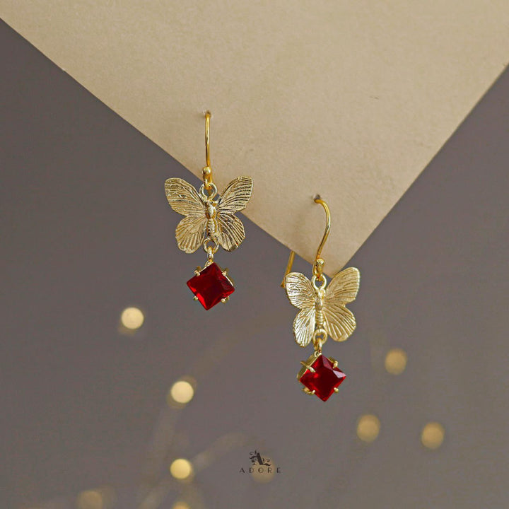 Farfalla Golden Butterfly Diamond Drop