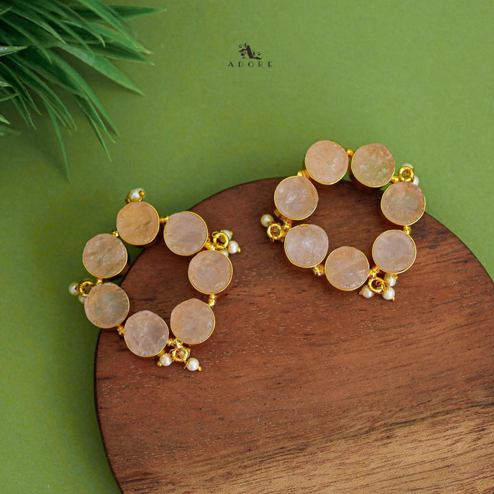 Pearly Odeliya Raw Stone Chakra Earring