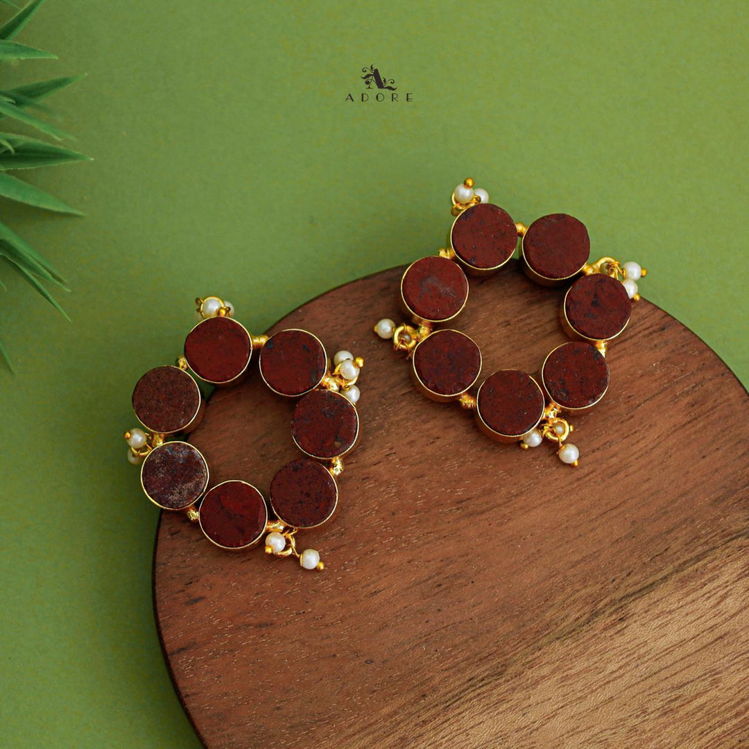 Pearly Odeliya Raw Stone Chakra Earring