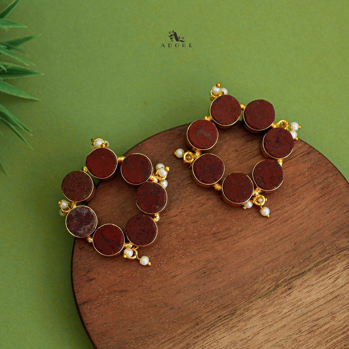 Pearly Odeliya Raw Stone Chakra Earring