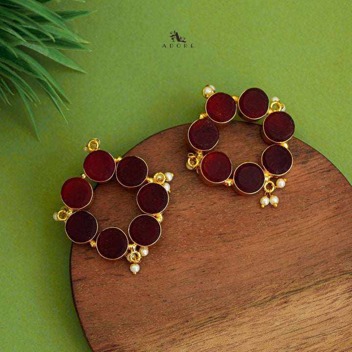Pearly Odeliya Raw Stone Chakra Earring