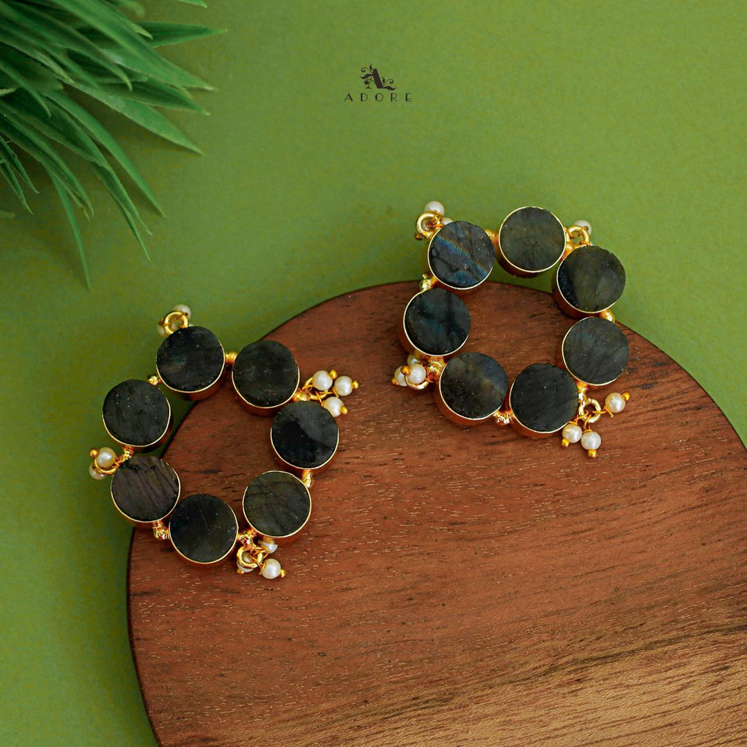 Pearly Odeliya Raw Stone Chakra Earring