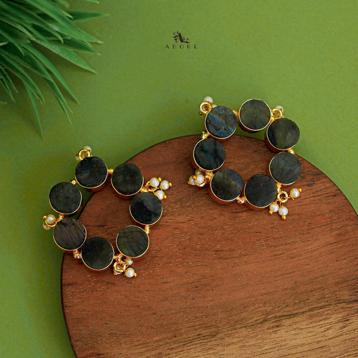 Pearly Odeliya Raw Stone Chakra Earring