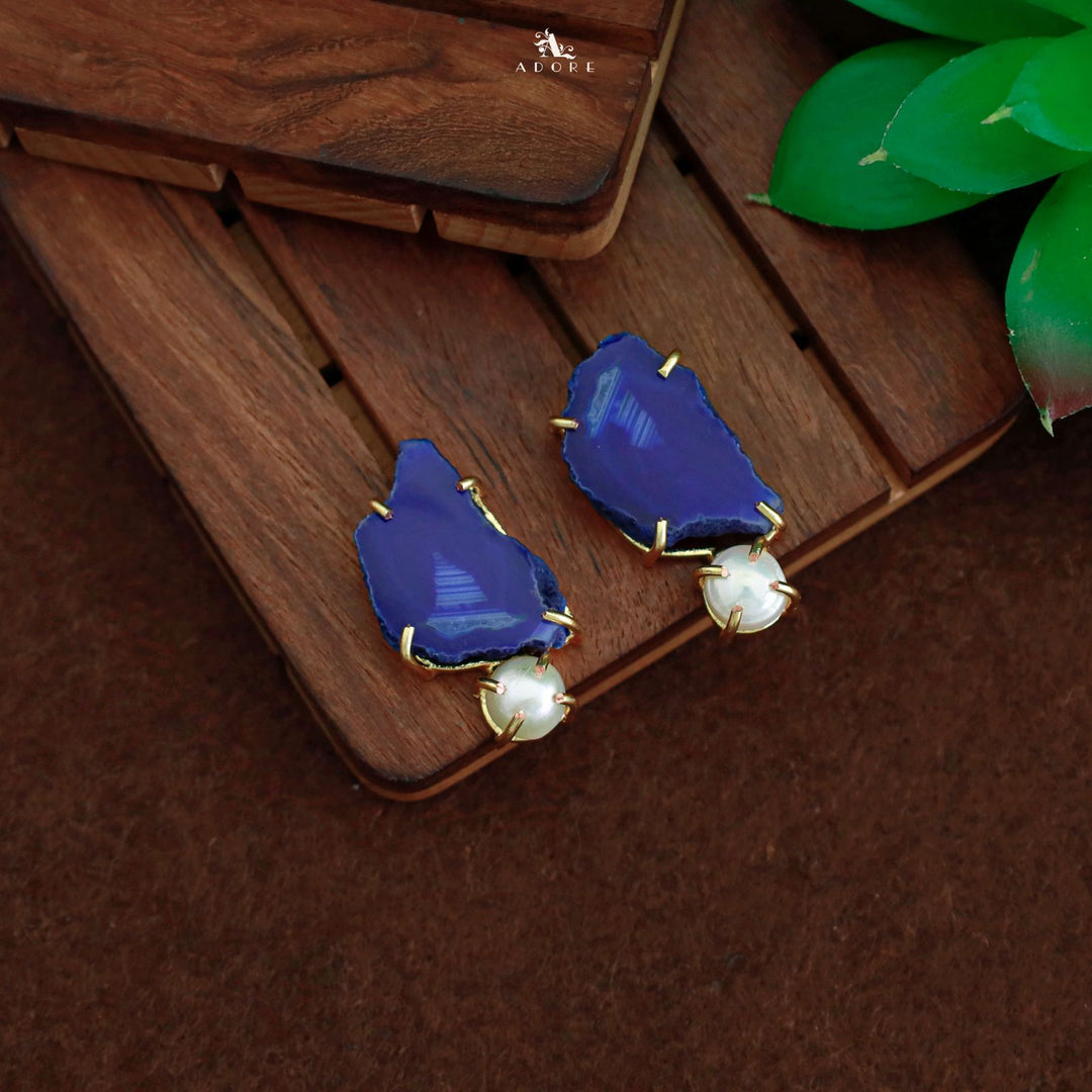 Agate Pearly Earring