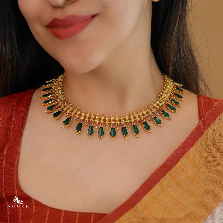 Premium Rashmika Nagapadam Palakka Neckpiece