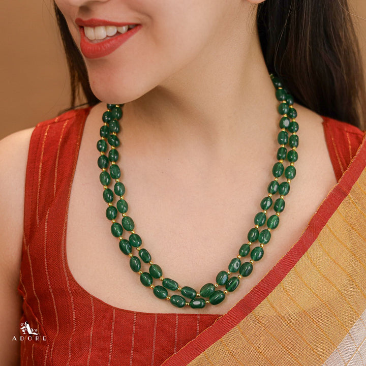 2 Layer Onyx Savakshi Neckpiece