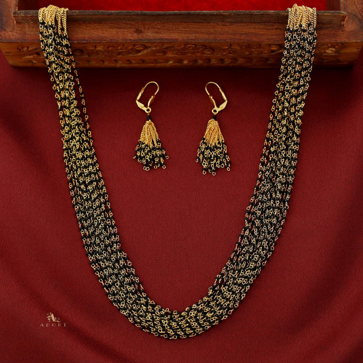 Tenille 15 Layer Neckpiece With Earring