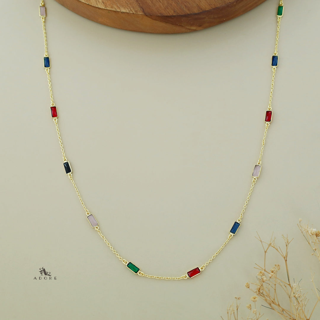 Sera Mini Rectangle Glossy Neckpiece