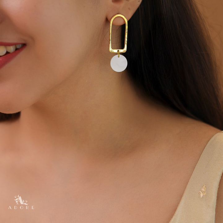 Nellie Golden Arch MOP Earring