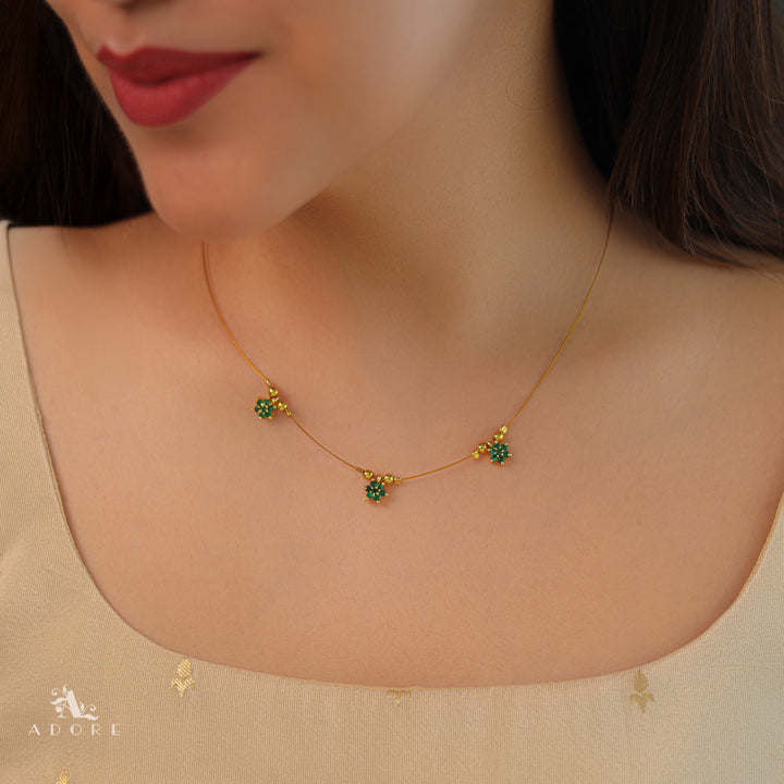 Sreya 3 Floral String Neckpiece