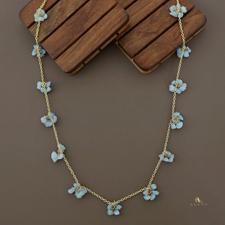 Zoey Golden Raw Stone Neckpiece
