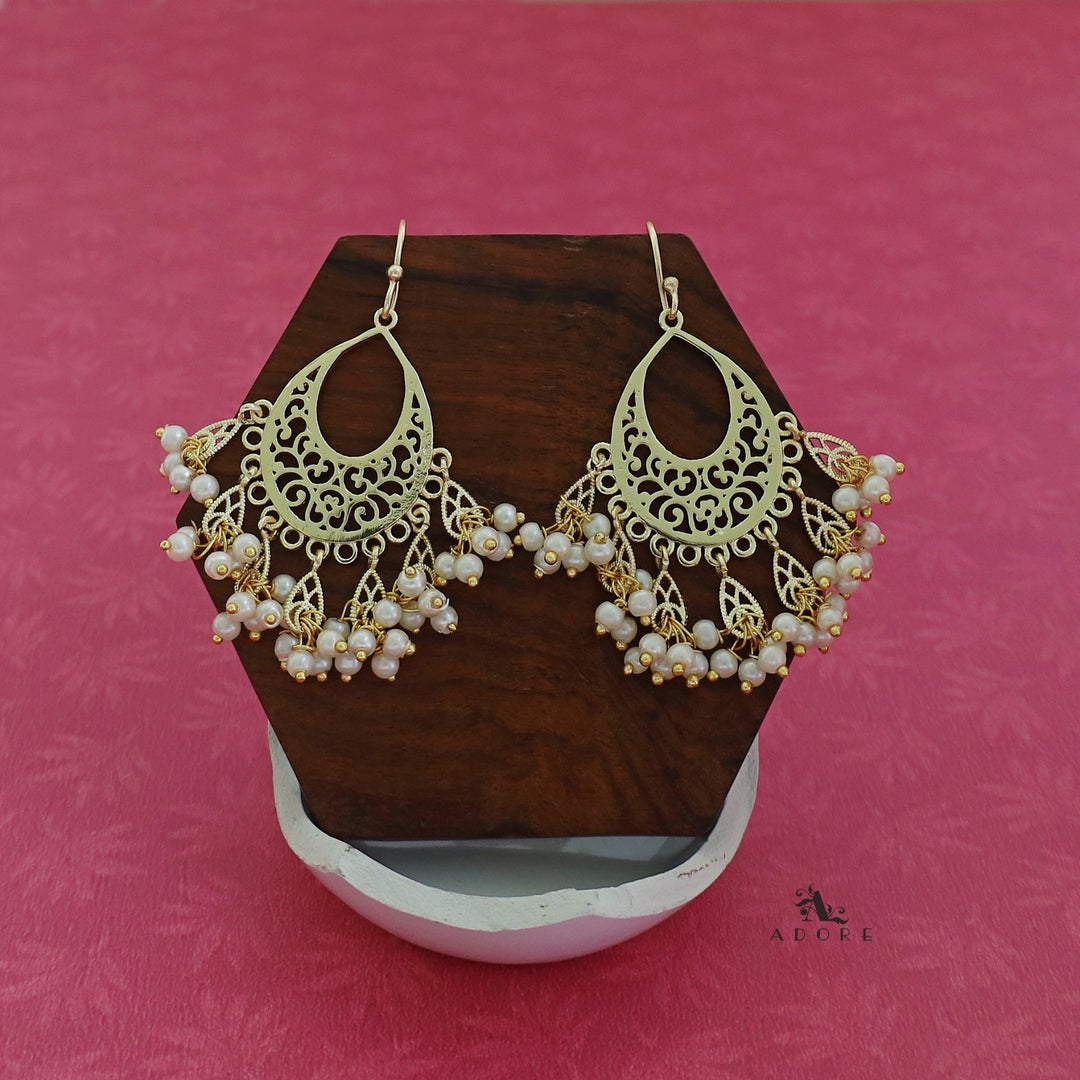 Golden Pearl Tassel Drop