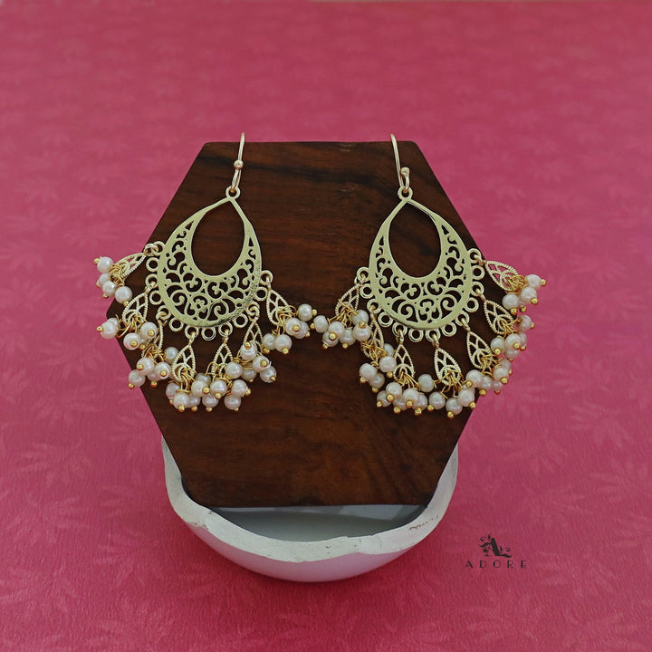 Golden Pearl Tassel Drop