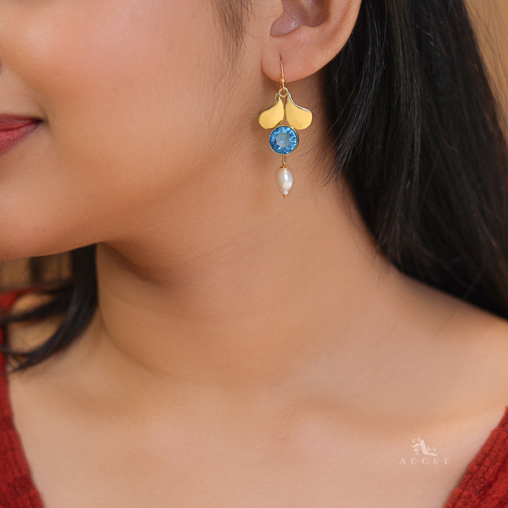 Alazne Pearl Glossy Stone Drop