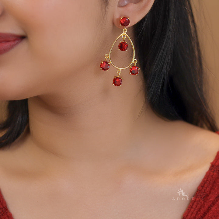 Textured Glossy Round Drop Tulips