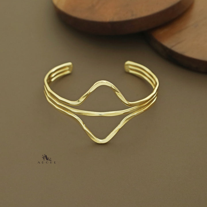 Alaba Golden Tri Layer Bangle