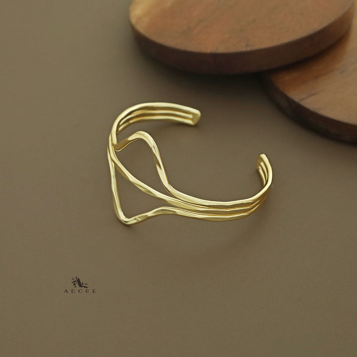 Alaba Golden Tri Layer Bangle