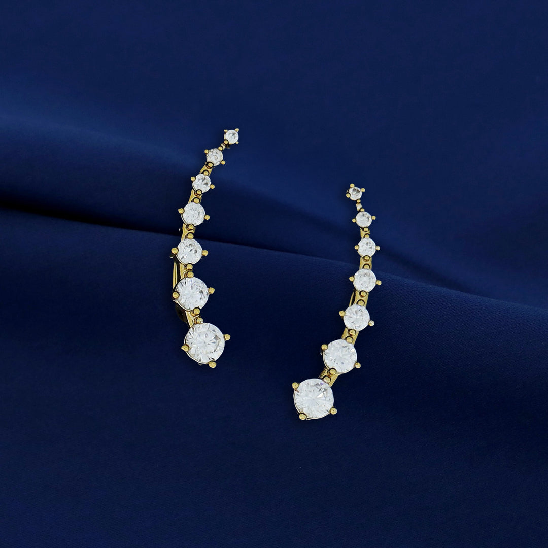 Himadri Golden Flower Ear-Cuff (Set of 2)