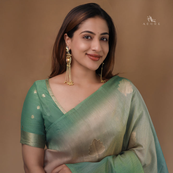 Ishani Dual Tone Heart Ghunguroo Hanging Kashmiri Earring