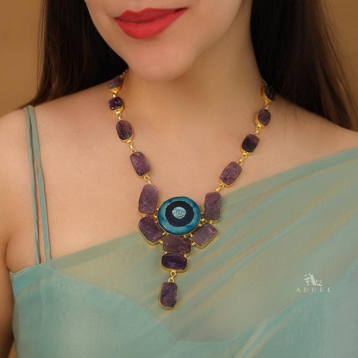 Elba Raw Stone + Agate Neckpiece